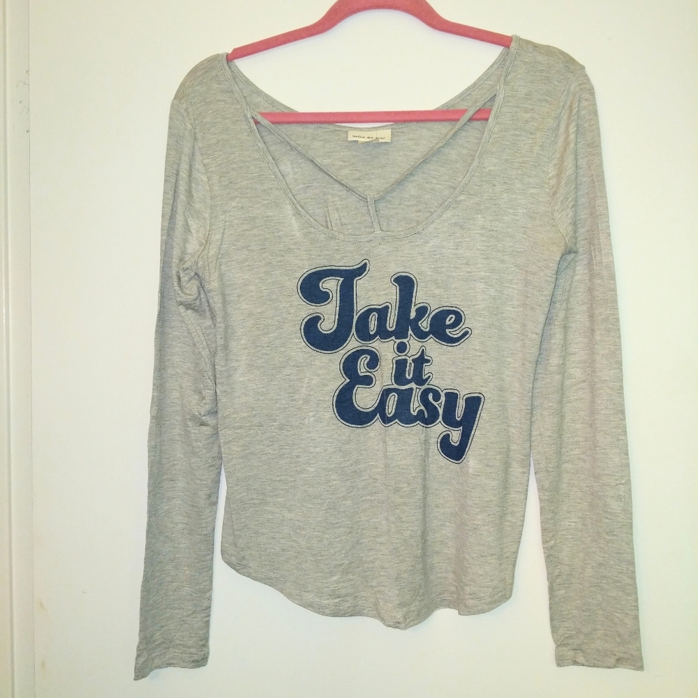 Long Sleeve Jersey Top - Sz L (NWT)